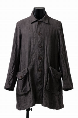 YUTA MATSUOKA work shirt jacket / brushed linen canvas