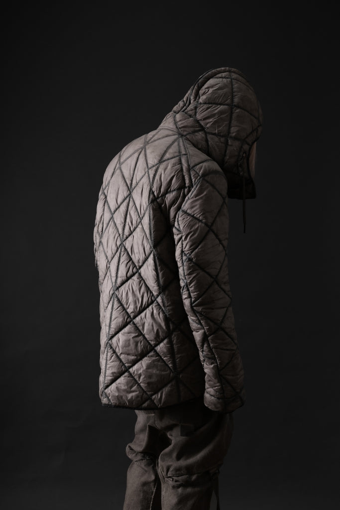 masnada QUILTED HOOD JACKET / OVER STUFFED PAPER NYLON