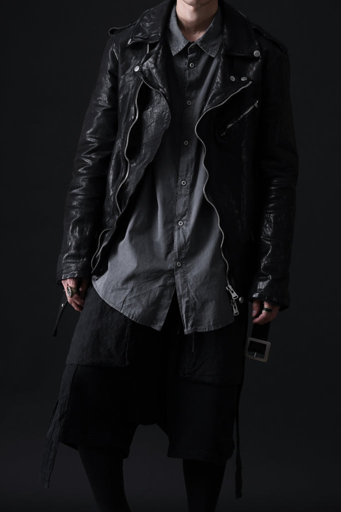 ISAMU KATAYAMA BACKLASH DOUBLE BREASTED JACKET / DOUBLE-SHOULDER OBJECT DYED