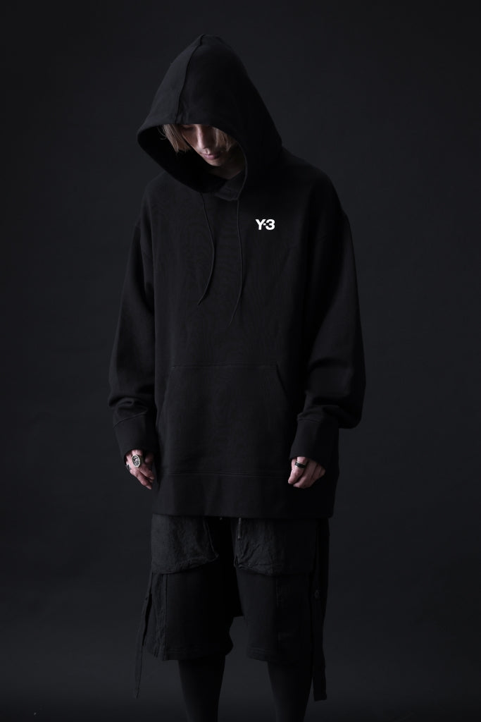 Y-3 Yohji Yamamoto UNISEX CHEST LOGO HOODIE PARKA / FRENCH TERRY