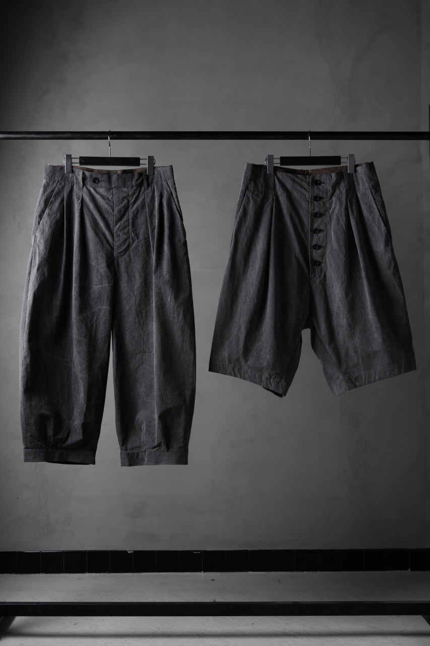 KLASICA SABRON 66 (ND ver.) RECONSTRUCTED MID PANTS / NATURAL DYED COTTON x SILK WEATHER