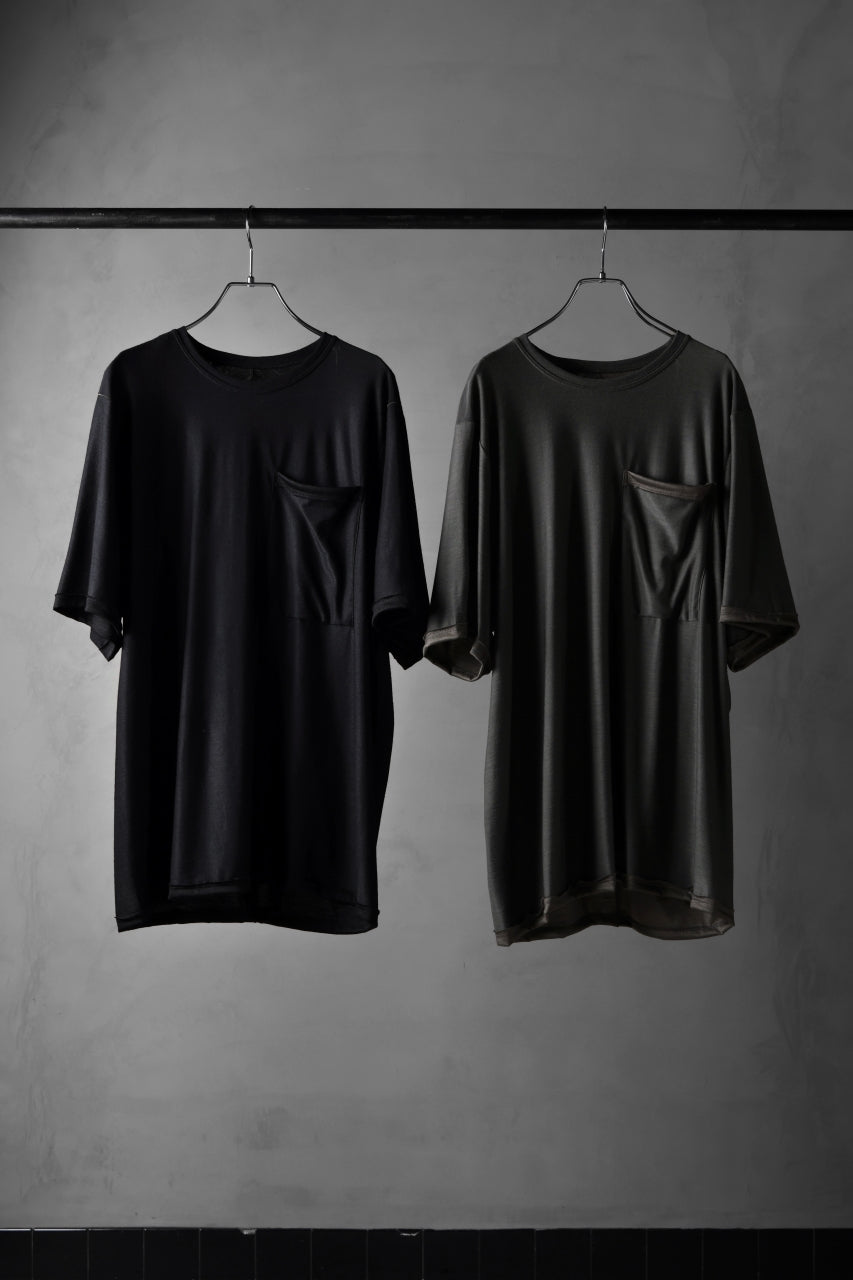 KLASICA BIG T OVER SIZED POCKET TEE / BRETHABLE WOOL REBIRTH JERSEY