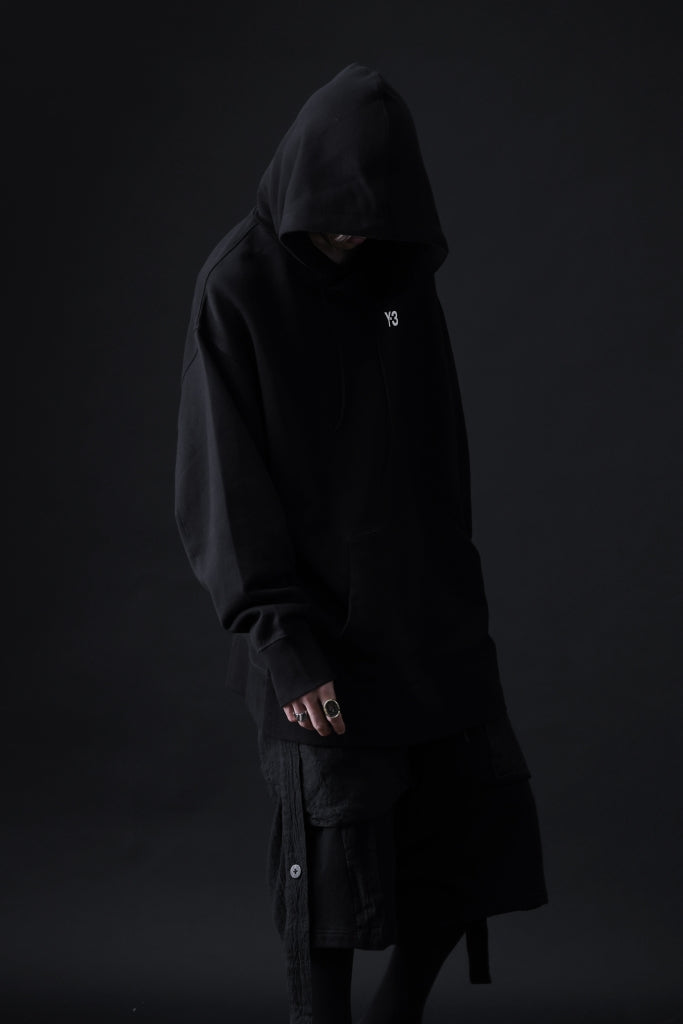 Y-3 Yohji Yamamoto UNISEX CHEST LOGO HOODIE PARKA / FRENCH TERRY