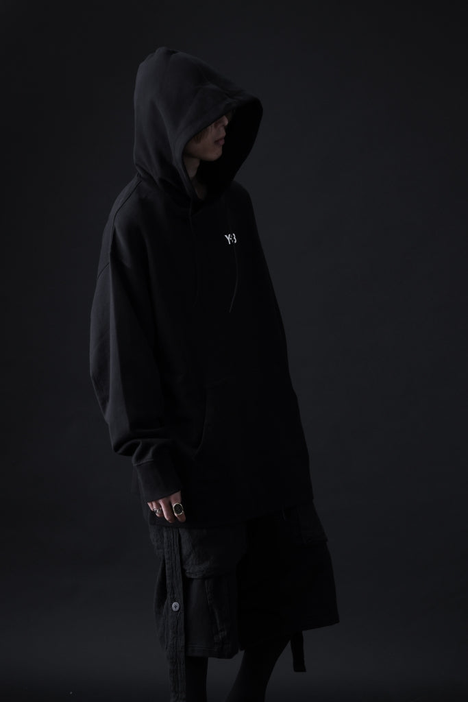 Y-3 Yohji Yamamoto UNISEX CHEST LOGO HOODIE PARKA / FRENCH TERRY