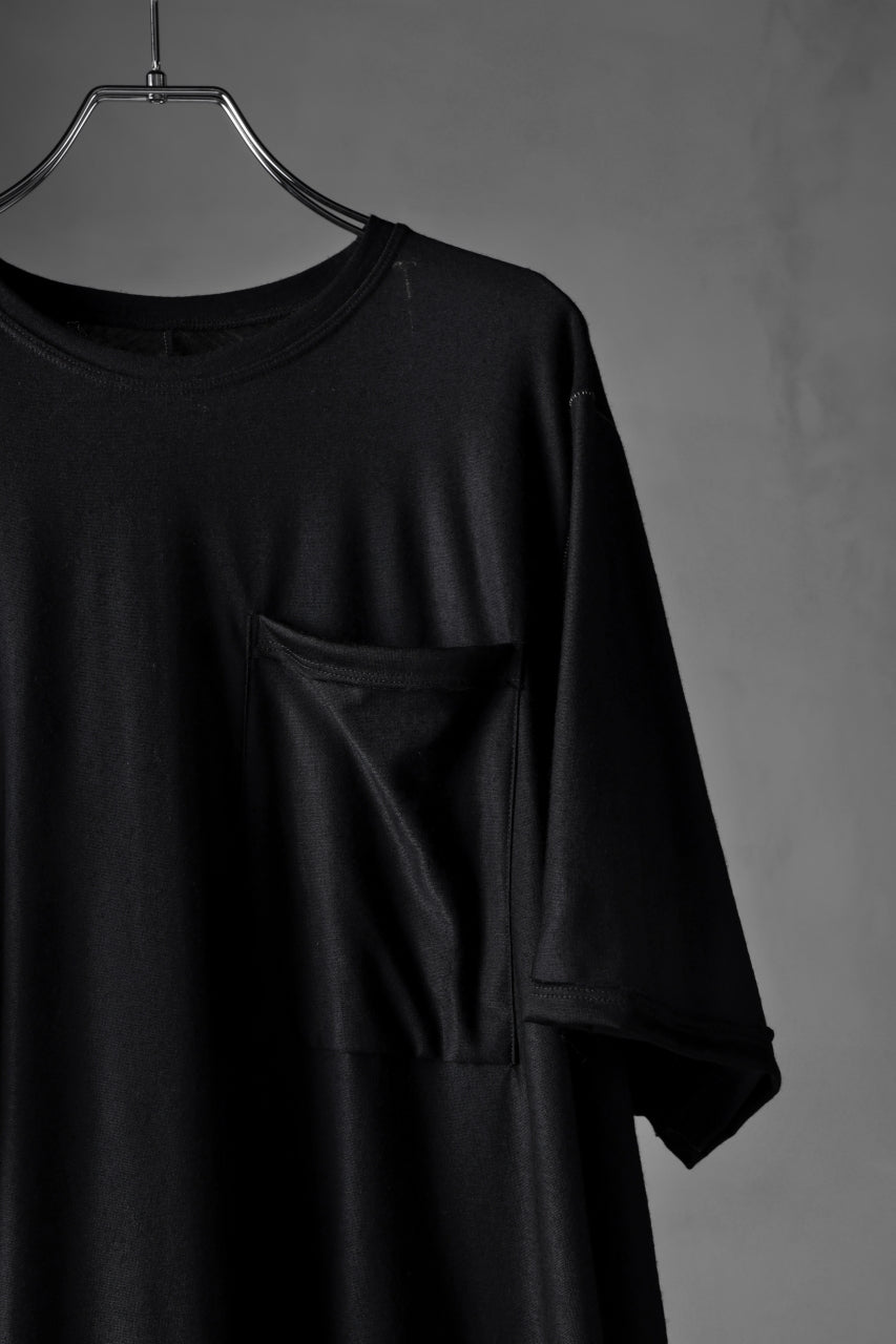 KLASICA BIG T OVER SIZED POCKET TEE / BRETHABLE WOOL REBIRTH JERSEY