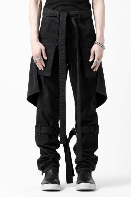 N/07 SEDITIOUS BONDAGE TROUSERS / CRUSHED BLEACH DENIM