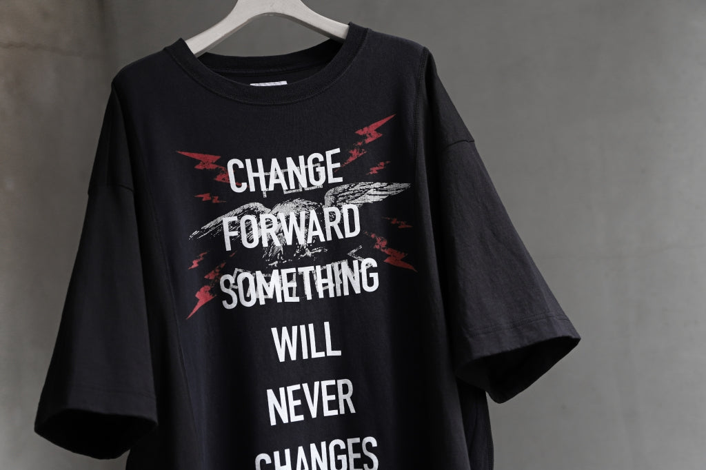 CHANGES VINTAGE REMAKE MULTI PANEL BAND TEE (BLACK #G) 