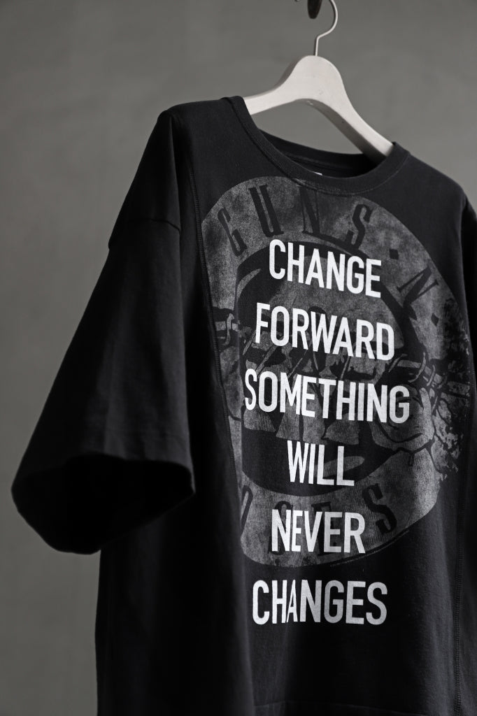 CHANGES VINTAGE REMAKE MULTI PANEL BAND TEE (BLACK #E)