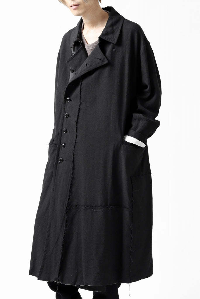 KLASICA HM-C DOUBLE BREASTED COAT / MONOTONE HOUND TOOTH