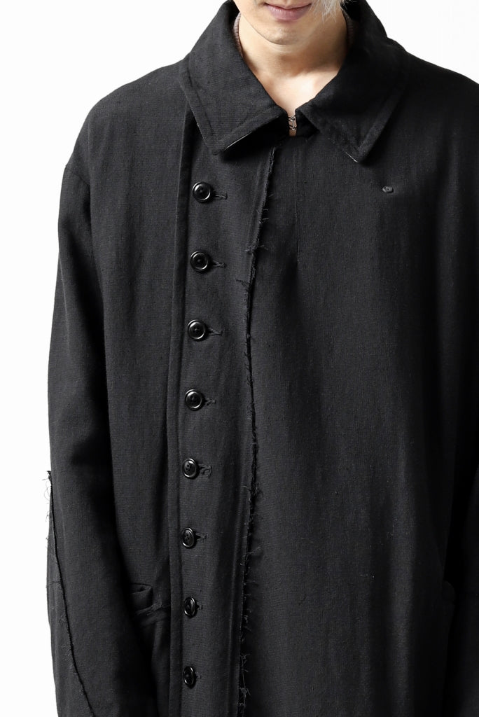 KLASICA HM-C DOUBLE BREASTED COAT / MONOTONE HOUND TOOTH