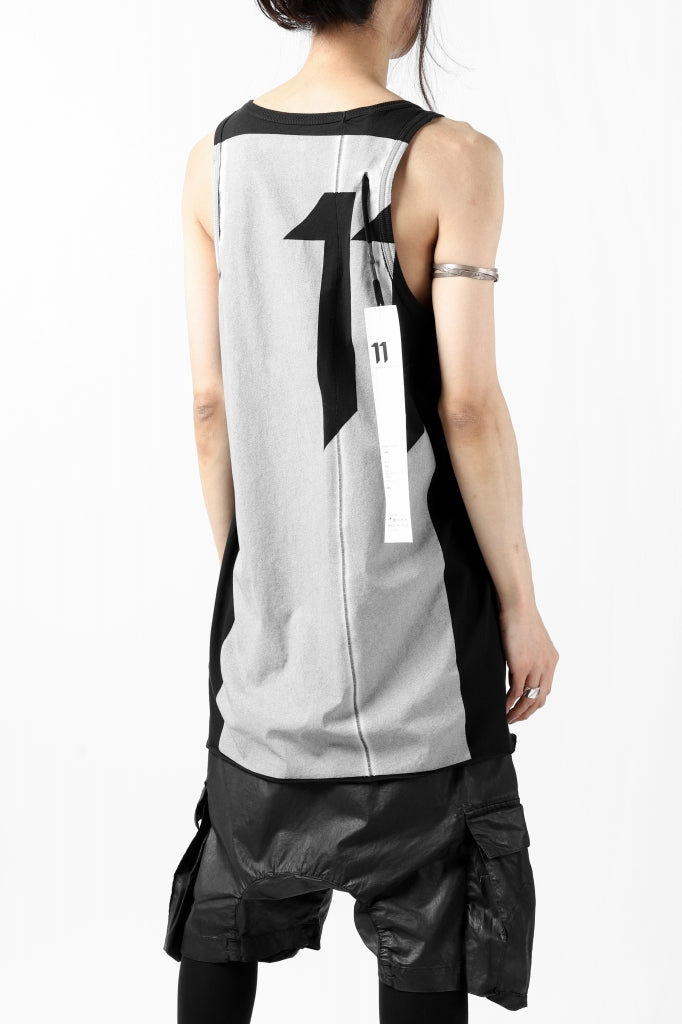 11 BY BORIS BIDJAN SABERI SHORT SLEEVE BACK CROSS LOGO TEE