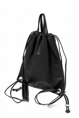 ISAMU KATAYAMA BACKLASH DRAWSTRING BACKPACK / MONOCHROME LUXURY STEER