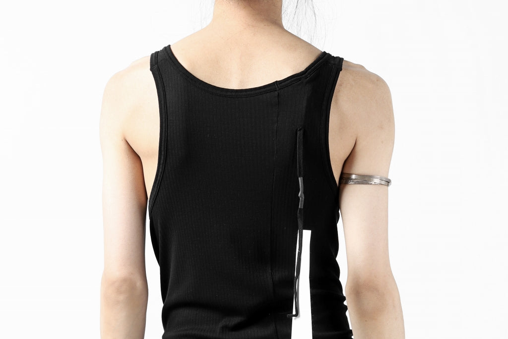 11 BY BORIS BIDJAN SABERI BACK BLOCK LOGO TANK TOP "T3-F-1101"