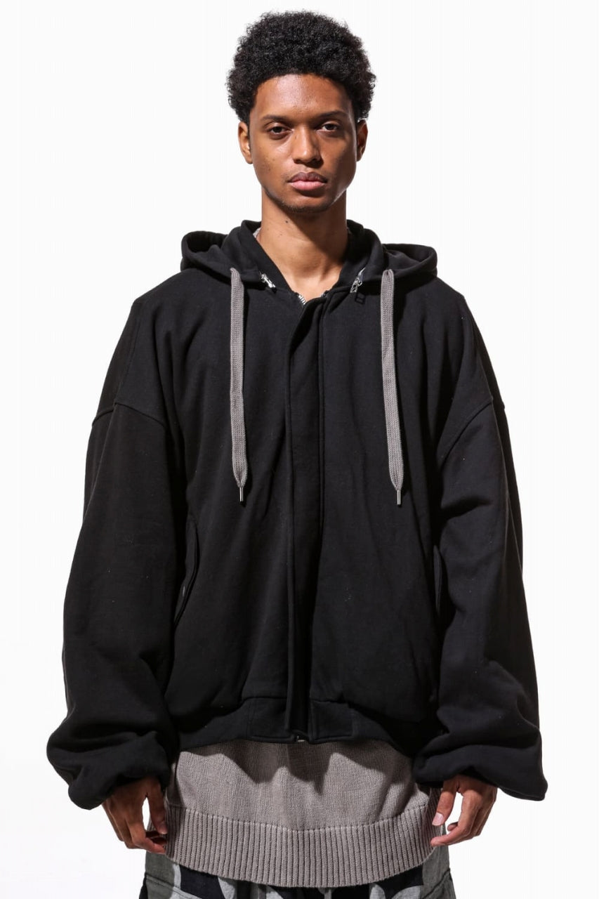 A.F ARTEFACT REVERSIBLE MA-1 HOODIE BLOUSON / COTTON-TERRY