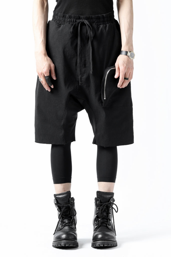 thomkrom RADICAL ZIP-POC DROPCROTCH SHORTS