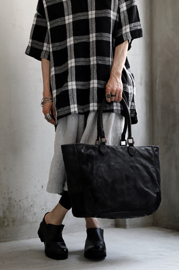 ISAMU KATAYAMA BACKLASH ZIP TOTE BAG / Rough Steer OBJECT DYED