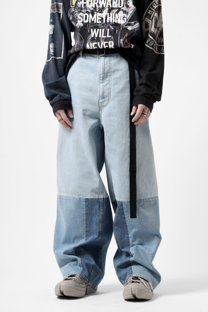 FACETASM PATCHWORK BIG DENIM PANTS