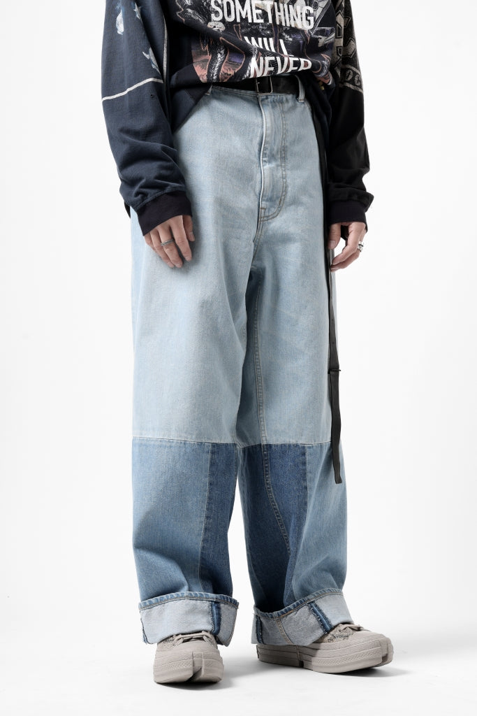 FACETASM PATCHWORK BIG DENIM PANTS