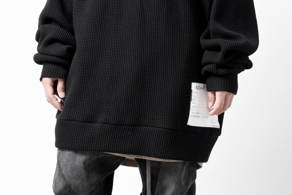 A.F ARTEFACT OVER SIZED DOLMAN LONG PULL OVER / WAFFLE COTTON JERSEY