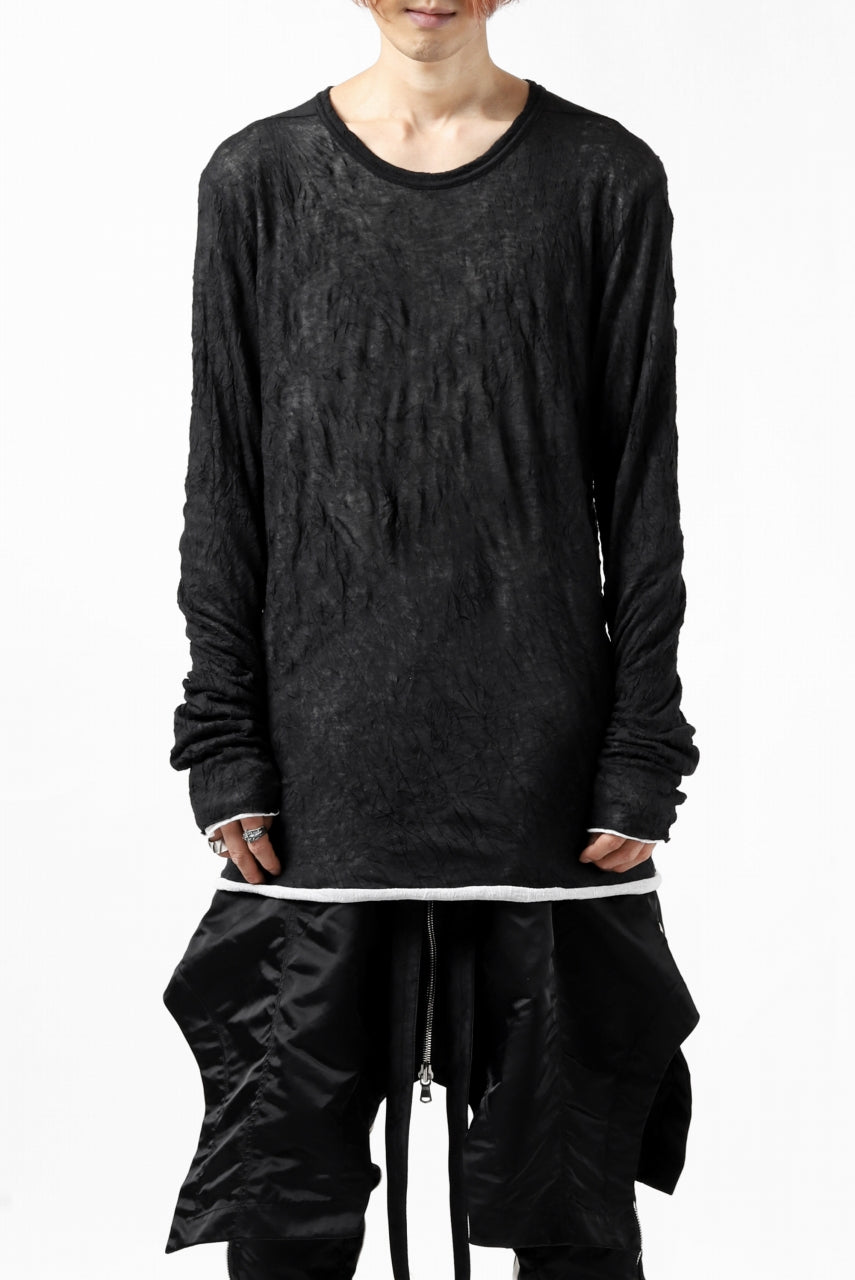 A.F ARTEFACT CRUMPLE DOUBLE LAYER JERSEY L/S