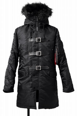 ISAMU KATAYAMA BACKLASH xx ALPHA INDUSTRIES N-3B JACKET (BLACK)