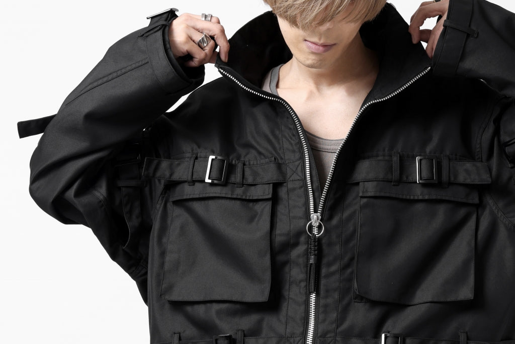 ALMOSTBLACK BONDAGE ZIP PILOT-JACKET