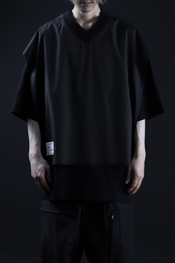 ALMOSTBLACK LAYERED CUT & SEWN