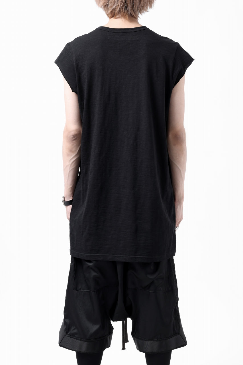 A.F ARTEFACT FRENCH SLEEVE TANK TOP / SLAB JERSEY