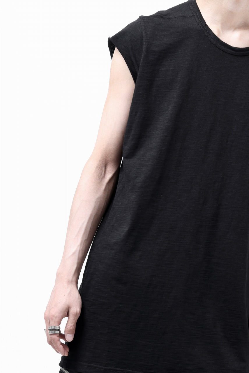 A.F ARTEFACT FRENCH SLEEVE TANK TOP / SLAB JERSEY