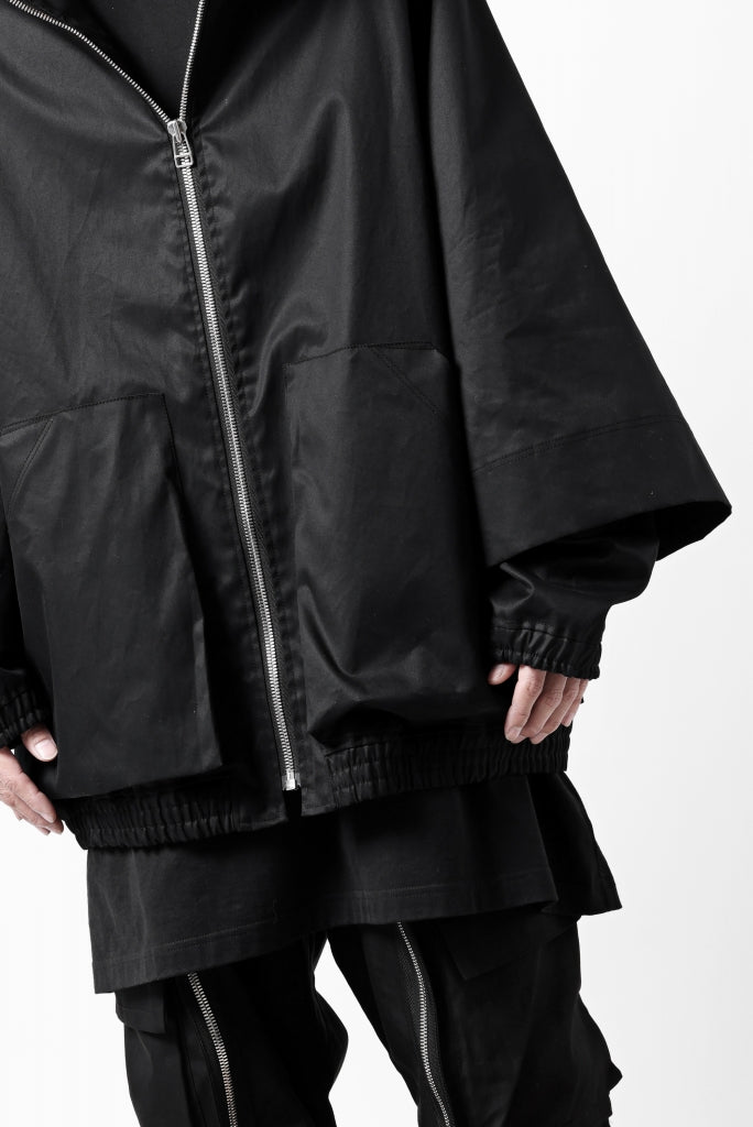 A.F ARTEFACT LAYERED WR HOODED JACKET / COATING COTTON GABARDINE