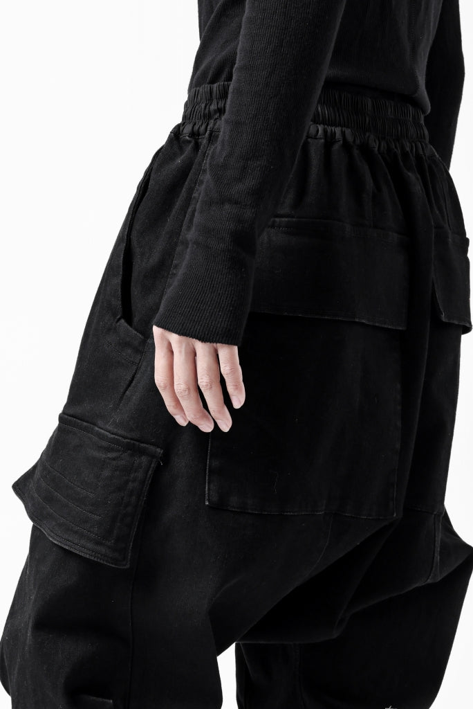 A.F ARTEFACT EASY SARROUEL CARGO PANTS / HI-STRETCH DENIM