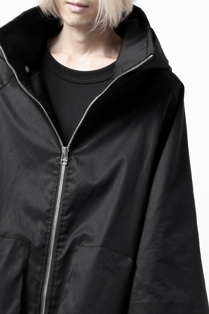 A.F ARTEFACT LAYERED WR HOODED JACKET / COATING COTTON GABARDINE