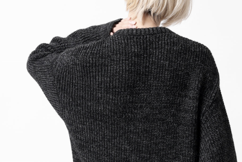 CAPERTICA HEAVY KNIT SWEATER TOP / BABY ALPACA