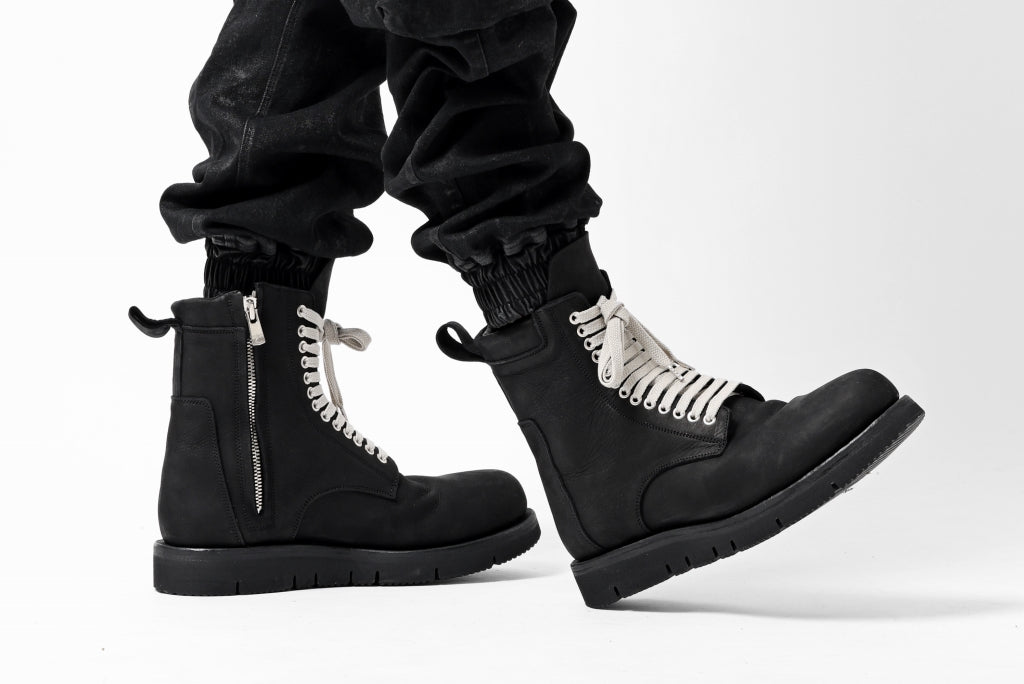 A.F ARTEFACT x Portaille LACE-UP SIDE ZIP BOOTS / MATT NUBUCK