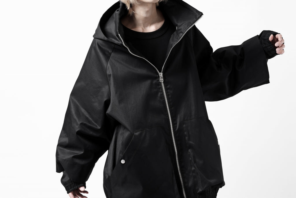 A.F ARTEFACT LAYERED WR HOODED JACKET / COATING COTTON GABARDINE