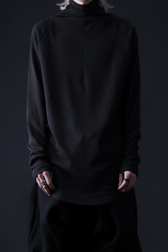 FIRST AID TO THE INJURED -UMEO- MOCK NECK LS TOPS / DOUBLE WAVY JERSEY