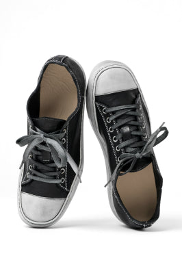 incarnation exclusive LOW CUT LACE UP SNEAKER / HORSE FULL GRAIN