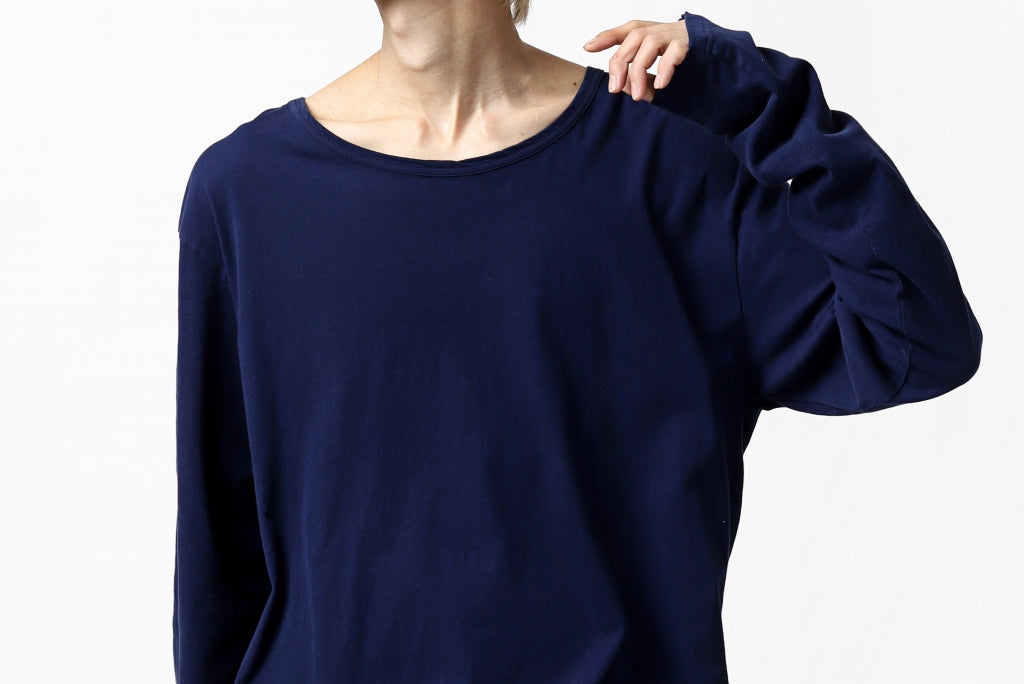 [ LS T-Shirt ]<br /><strong><a href="https://loom-osaka.com/collections/rundholz/products/rundholz-dip-long-sleeve-cut-sewn-dyed-jersey-blue" target="_blank" rel="noopener noreferrer">RUNDHOLZ DIP LONG SLEEVE CUT SEWN / DYED JERSEY</a></strong><br />Price / ￥23,100 → ￥13,860 - (<span style="color: #750000;">40% OFF</span>)<br />Size / M,L (*Fitting;M)<br />Color / Blue<br />Material / Cotton