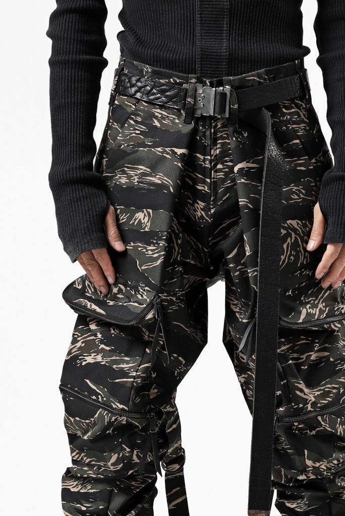 LEMURIA BONDAGE ZIP CARGO POCKET TROUSERS / STRETCH WEAPON