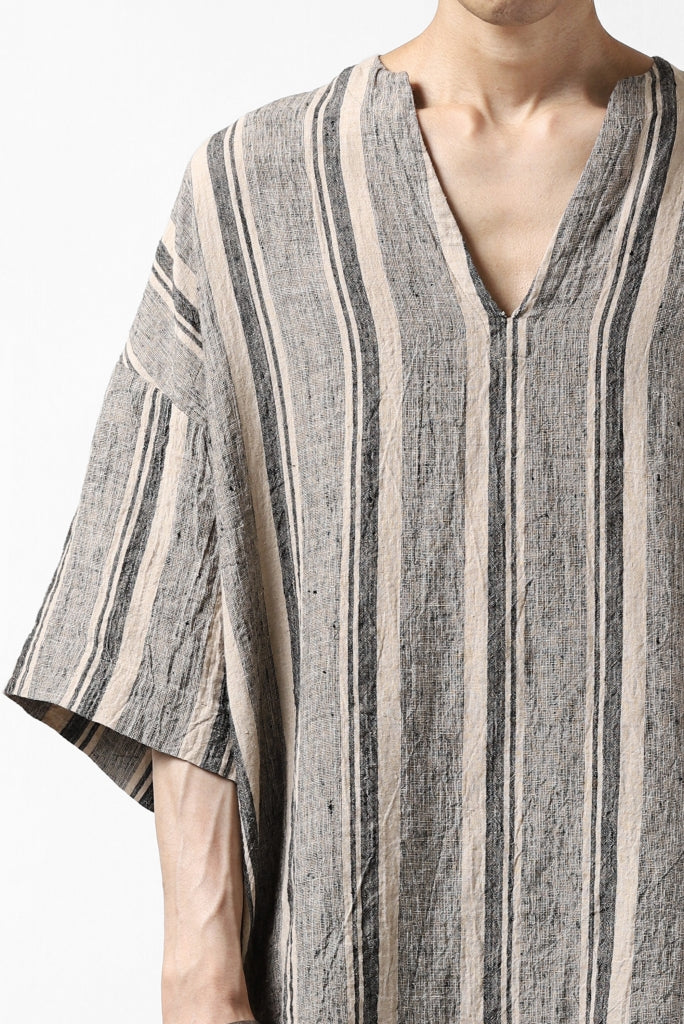 _vital exclusive minimal tunica tops / antique random stripe linen