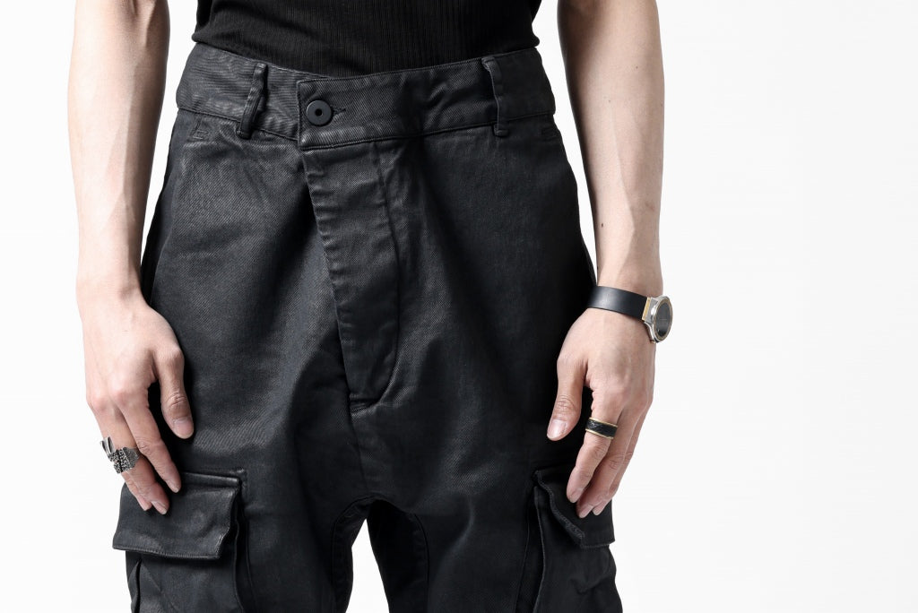 11 BY BORIS BIDJAN SABERI CARGO POCKET PANTS / PIGMENT DYED "P21B-F-1481"