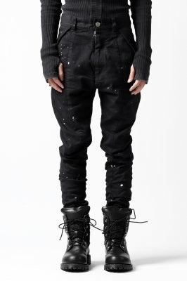 [ Pants ] DEFORMATER.® "SPLASH" SLIM FIT JEANS WITH FLAP DETAIL / VERTICAL DENIM