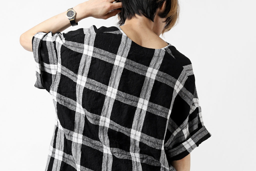 _vital exclusive minimal tunica tops / linen-plaid