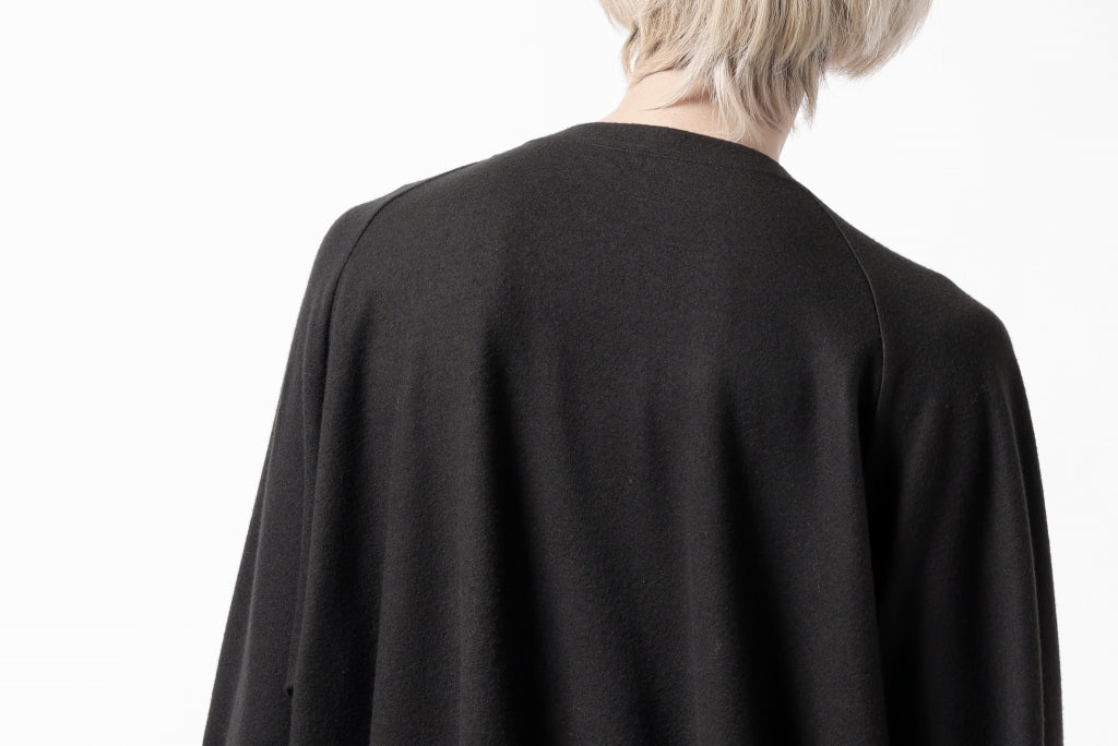 COLINA TUCK SWEAT TOP / SUPER 140s WASHABLE WOOL