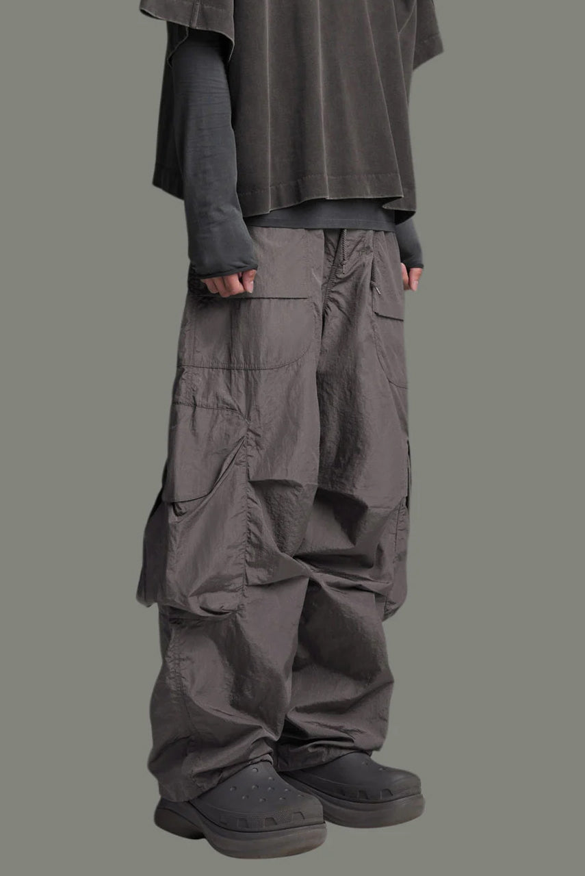 entire studios FREIGHT CARGO PANTS / CRINKLE NYLON