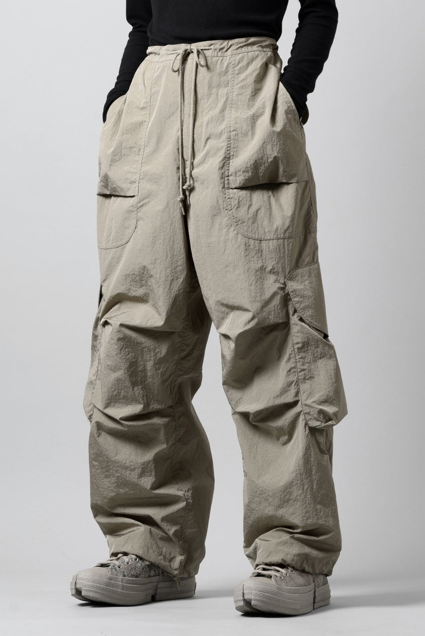 entire studios FREIGHT CARGO PANTS / CRINKLE NYLON