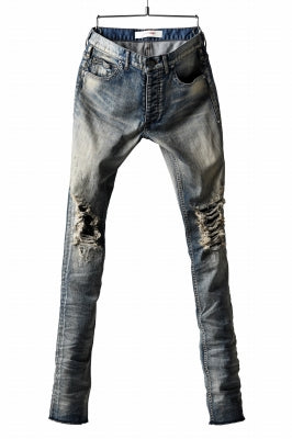 LOST ANGELS DISTRESSED DENIM PANTS / SKINNY SHAPE