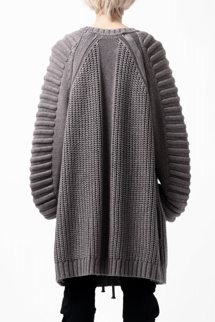 A.F ARTEFACT LOWGAUGE CABLE KNIT PULLOVER LADDER-SLEEVE