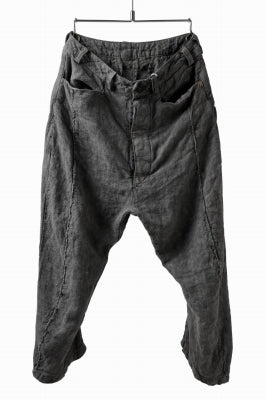 _vital exclusive curved narrow pants / washed denim