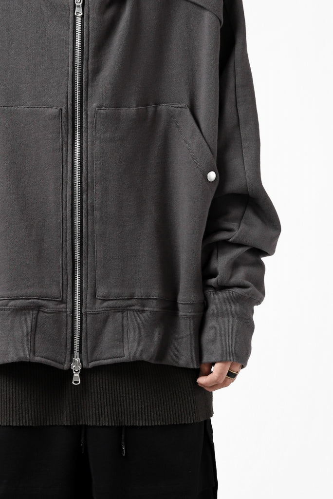 A.F ARTEFACT "FLIGHT" HOODED BLOUSON / COTTON FLEECY